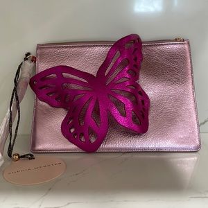 Sophia Webster, new with tags, never used, Flossy Pouchette butterfly clutch.